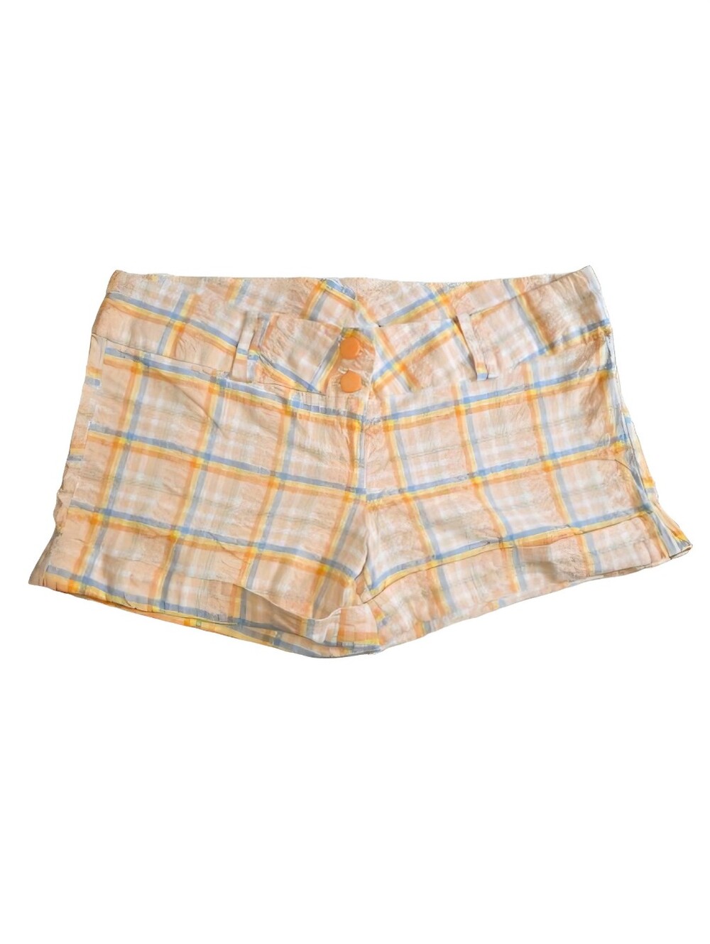 VTG Y2K Plaid Mini Shorts Size L Jr